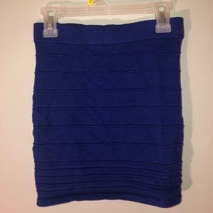 Blue Mini Skirt